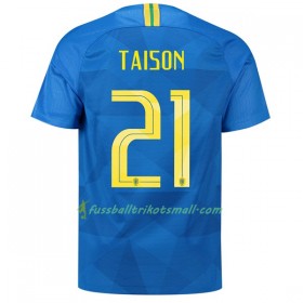 Günstige Fußballtrikots Brasilien Taison 21 WM 2018 Auswärts-trikot kaufen